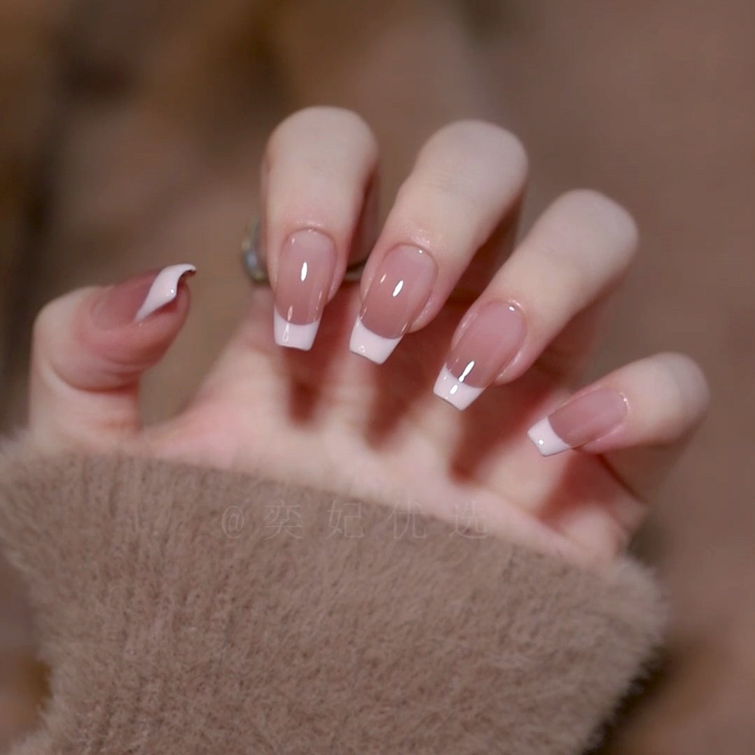 Custom Press-On Nails-[French Nude]