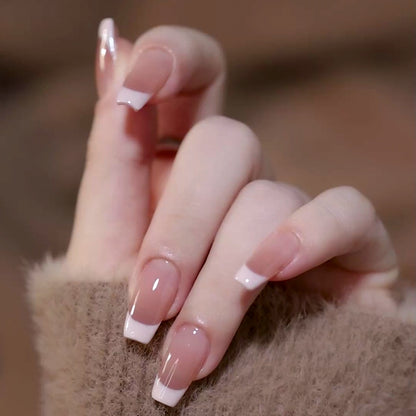 Custom Press-On Nails-[French Nude]