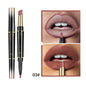 Double ended lipstick Automatic Lip Liner Matte Waterproof Non-fading Non-stick Lipstick