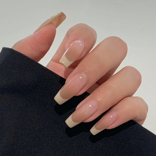 Custom Press-On Nails-[French Ballet]）