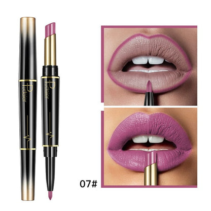 Double ended lipstick Automatic Lip Liner Matte Waterproof Non-fading Non-stick Lipstick