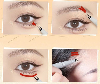 Double tip lower eyelash pencil