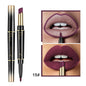 Double ended lipstick Automatic Lip Liner Matte Waterproof Non-fading Non-stick Lipstick