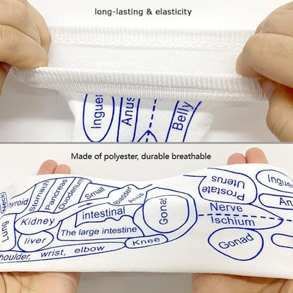 Reflexology Chart Socks with Trigger Point Massage Tool