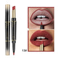 Double ended lipstick Automatic Lip Liner Matte Waterproof Non-fading Non-stick Lipstick