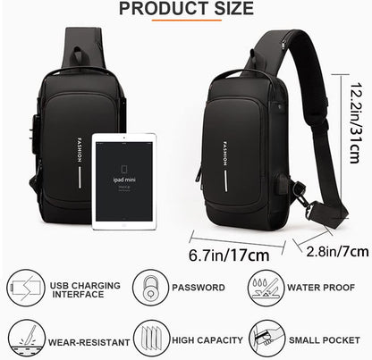 Bolsa de funda de zíper masculina