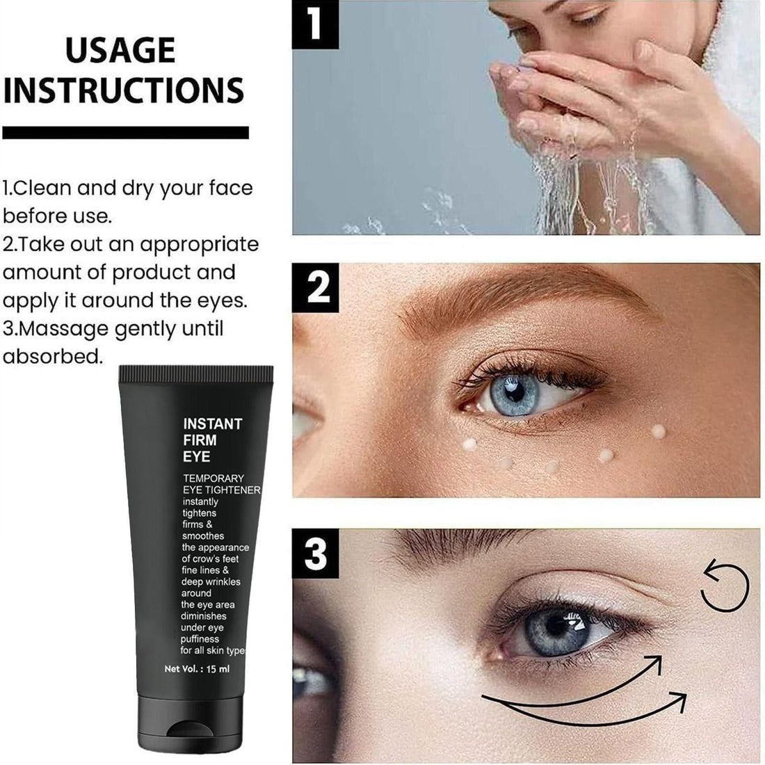 Instant Wrinkle Eye Tightener cream