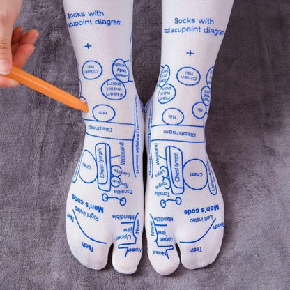 Buy 2 save 10%🔥Buy 3 save 15%🔥Reflexology Chart Socks