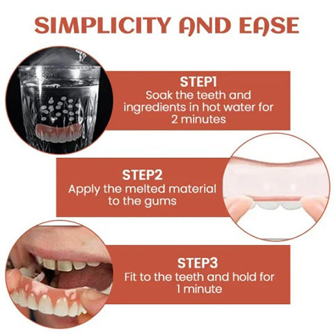 🎁 Easy Use Silicone Reline Kit for Dentures [✨BUY 2 GET 1 FREE💕]