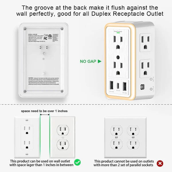 Multi Plug Outlet Surge Protector