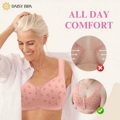 Daisy Bra - LAST DAY SALE 80% OFF - Comfortable & Convenient Front Button Bra