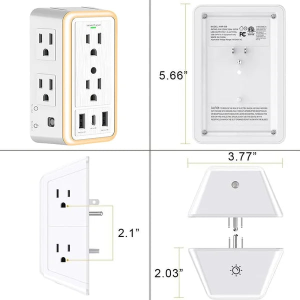 Multi Plug Outlet Surge Protector