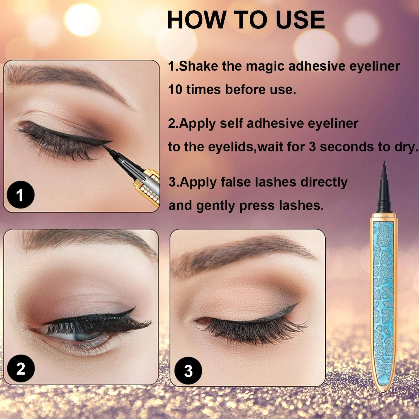 Self-adhesive Eyeliner Eyelash Glue Pencil