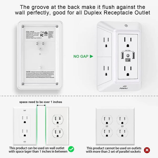 Multi Plug Outlet Surge Protector