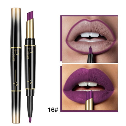 Double ended lipstick Automatic Lip Liner Matte Waterproof Non-fading Non-stick Lipstick