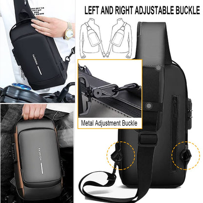 USB charging sport sling  Anti-theft shoulder bag-Buy 2 Free Shipping