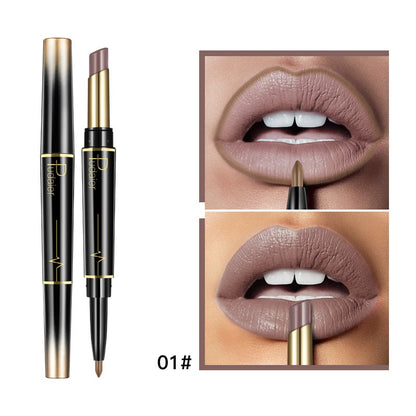 Double ended lipstick Automatic Lip Liner Matte Waterproof Non-fading Non-stick Lipstick