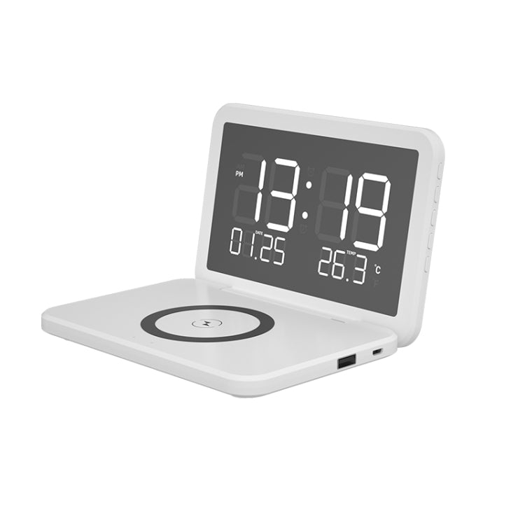 3 in 1 Digital Alarm Clock with Super Wireless Charging