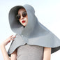 Full Cover Ice Silk Extended Brim Shawl Sun Hat