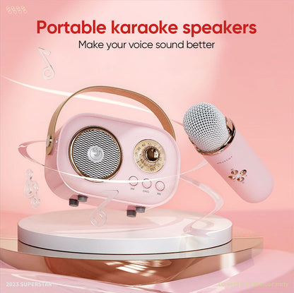 Portable Bluetooth Speaker with Wireless Microphone