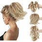 Synthetic Claw Clip In Ponytail Hair Extensions Diy Hairpiece Hair Bun