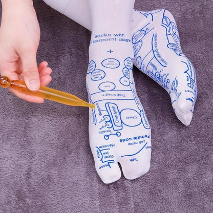 Buy 2 save 10%🔥Buy 3 save 15%🔥Reflexology Chart Socks