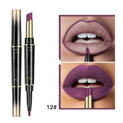 Double ended lipstick Automatic Lip Liner Matte Waterproof Non-fading Non-stick Lipstick