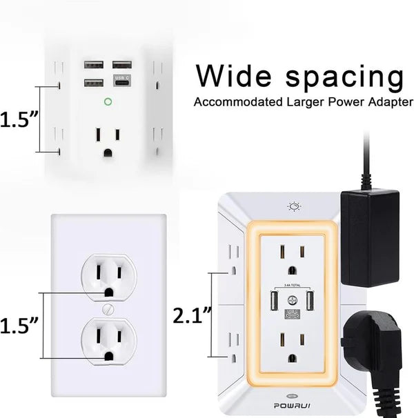 Multi Plug Outlet Surge Protector