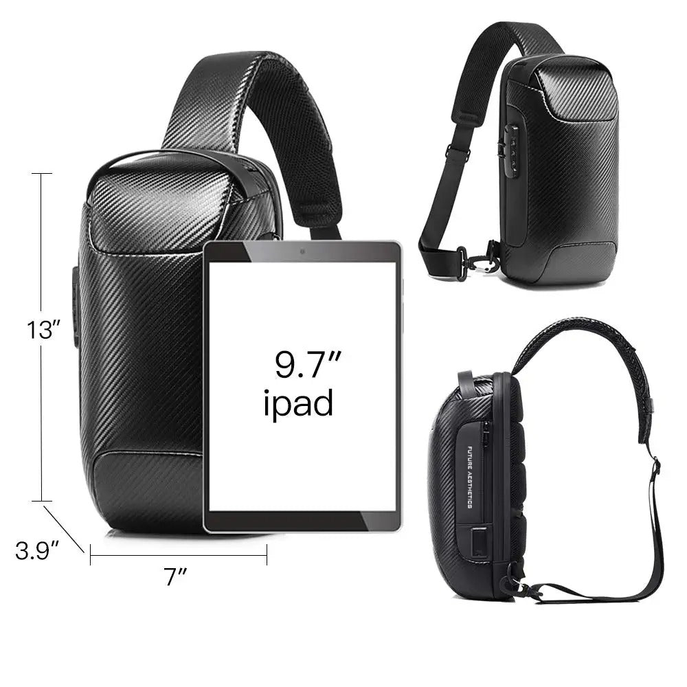 🔥USB charging sport sling  Anti-theft shoulder bag