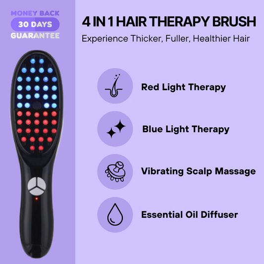 Blue Light Therapy Massage Brush