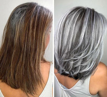 Silver Gray Natural Hair Dye Cream