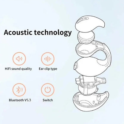 Casque de conduction de conduction en os de l'oreille sans fil