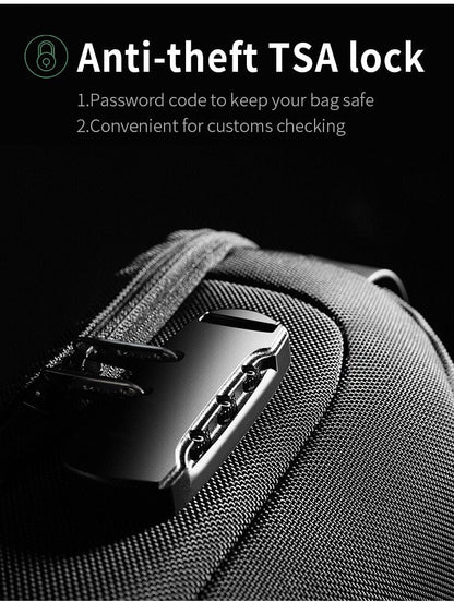 USB charging sport sling  Anti-theft shoulder bag