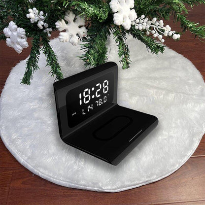 3 in 1 Digital Alarm Clock with Super Wireless Charging