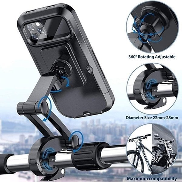 🔥Promoción del último día 49%de descuento🔥Soporte de teléfono de bicicleta y motocicleta impermeable