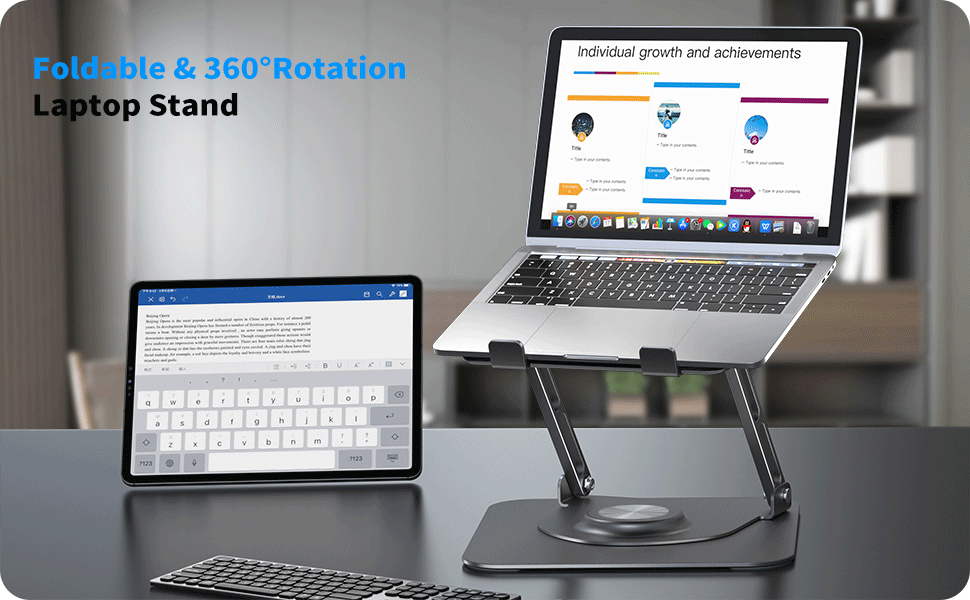 Článek 360 ° Rotující stojan na notebook