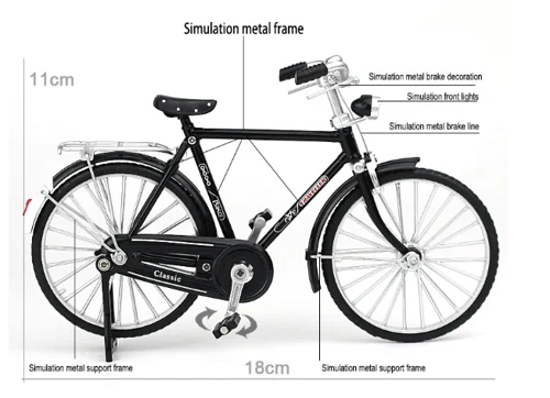 (🌲Tidlig julesalg- Spar 48% avslag) -Diy Bicycle Model Scale (Kjøp 2 Få gratis frakt)